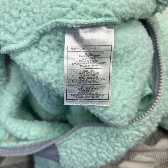 Weatherproof Girl's Green Jacket Hoodie Outerwear Size M 10-12 - Picture 13 of 16